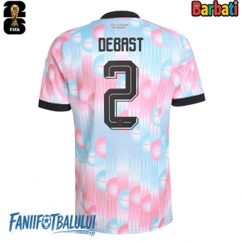Belgia Zeno Debast #2 Tricou Fotbal Replică Mondial 2026 Barbati Deplasare